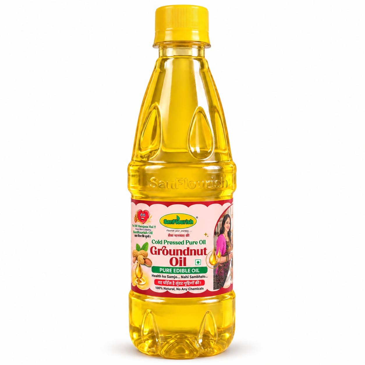 Cold Pressed Groundnut Oil — 500 ml