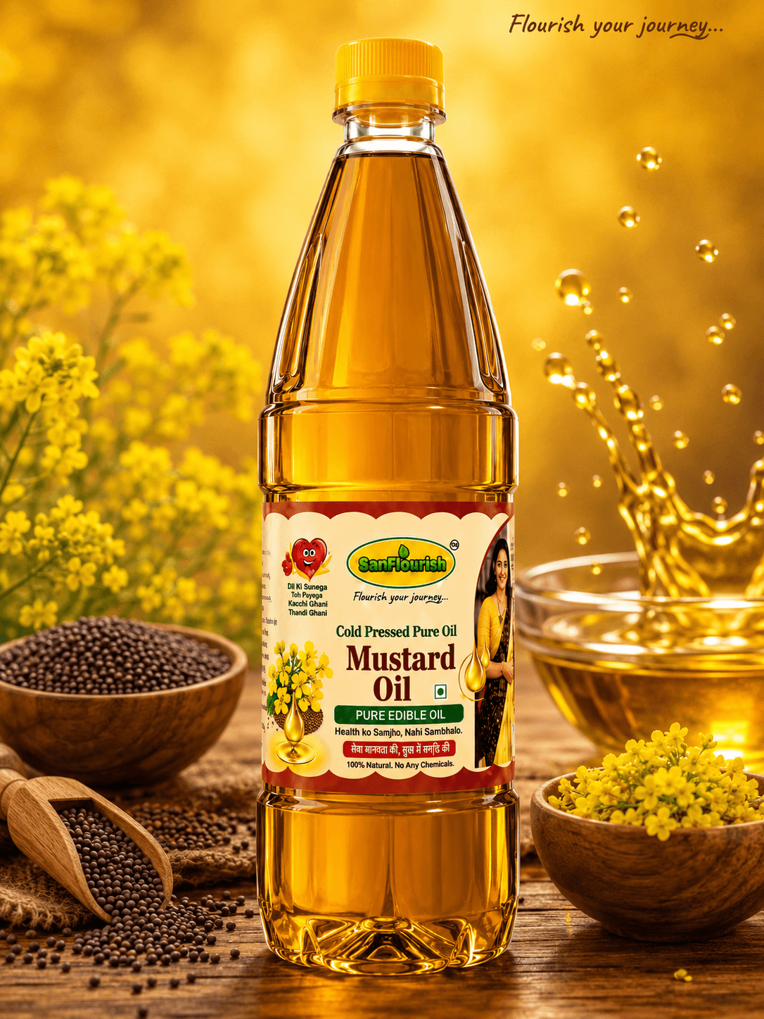 Cold Pressed Black Mustard Oil