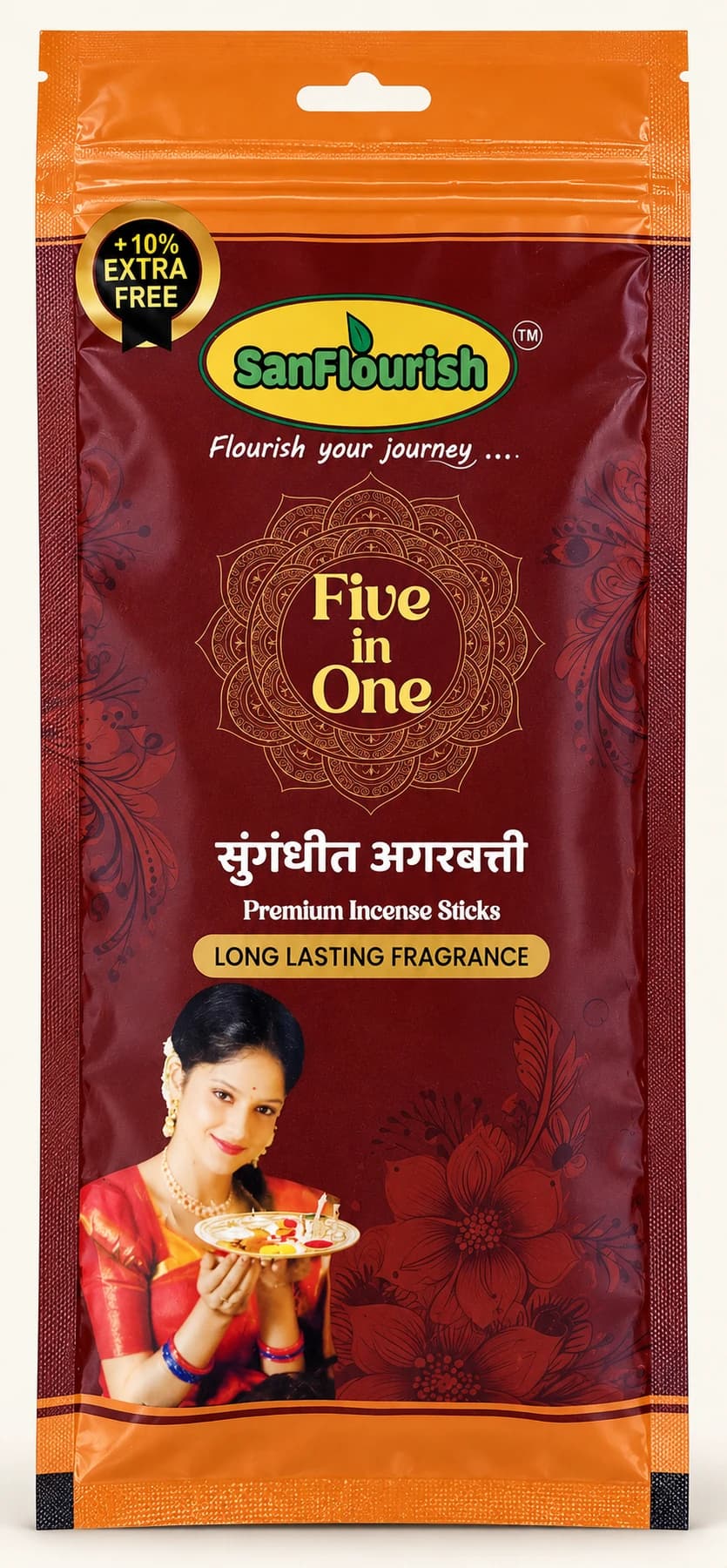 Five-in-One Premium Incense Sticks